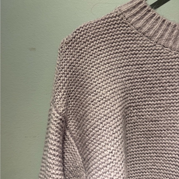 Garage Lavender Knit Crew Neck Sweater - Picture 3 of 7